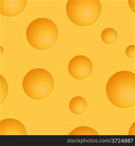 Seamless cheese yellow vector pattern.