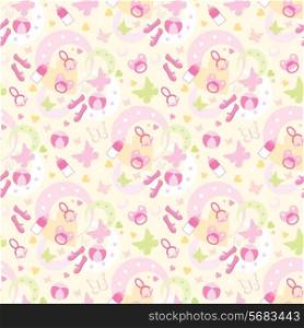 Seamless children&rsquo;s things pattern