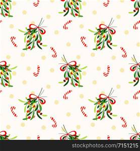 Seamless Christmas floral pattern. Christmas flower concept.