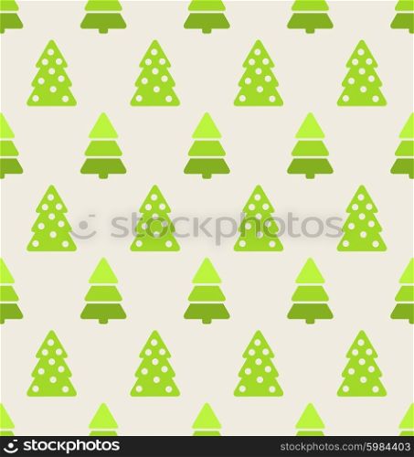 Seamless Christmas pattern green fir and pine tree. Seamless Christmas pattern green fir and pine tree - vector