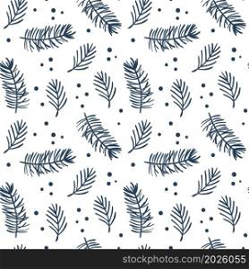 Seamless Christmas pattern with pine branches, stars and snowflakes. Vector illustration scandinavian. Cute kids winter scandinavian background. For children fabric textile cloth.. Seamless Christmas pattern with pine branches, stars and snowflakes. Vector illustration scandinavian. Cute kids winter scandinavian background. For children fabric textile cloth