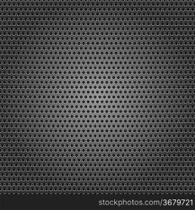 Seamless chrome metal surface, background perforated sheet