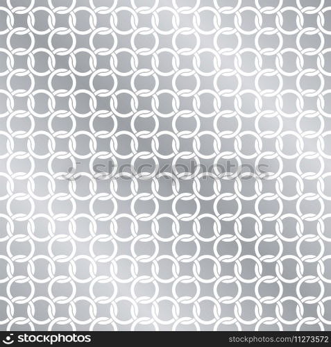 Seamless Circle Chain Interlink Pattern Background Texture