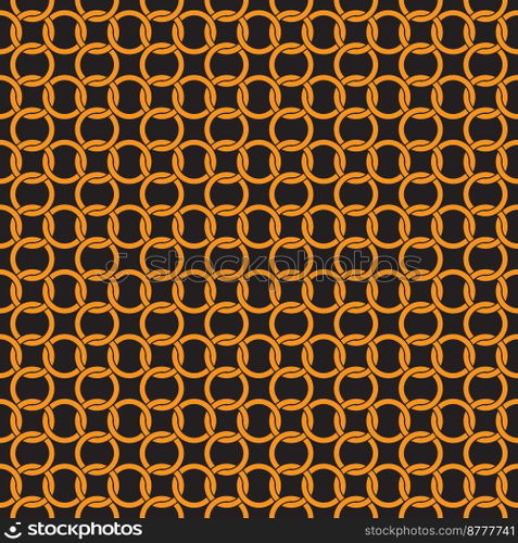 Seamless Circle Chain Interlink Pattern Background Texture