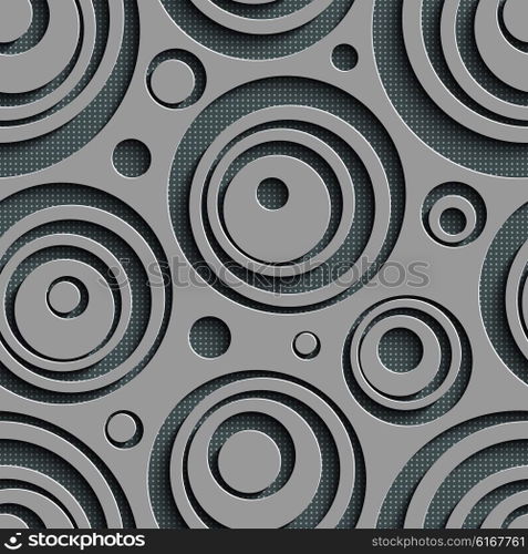 Seamless Circle Pattern. Vector Abstract Background. Seamless Circle Pattern