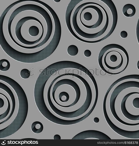 Seamless Circle Pattern. Vector Abstract Background. Seamless Circle Pattern