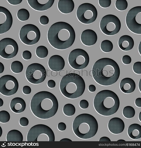 Seamless Circle Pattern. Vector Abstract Background. Seamless Circle Pattern
