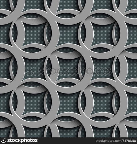 Seamless Circle Pattern. Vector Abstract Background. Seamless Circle Pattern