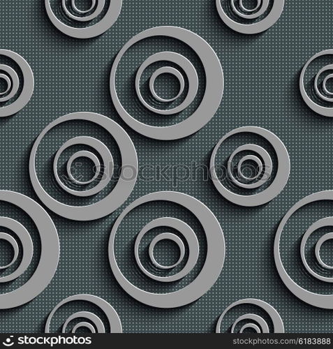 Seamless Circle Pattern. Vector Abstract Background. Seamless Circle Pattern