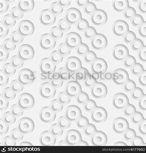 Seamless Circle Pattern. Vector Geometric Background. Regular White Texture. Seamless Circle Pattern
