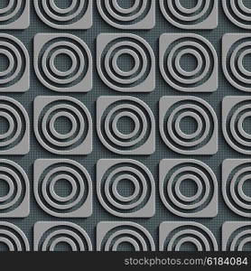 Seamless Circle Pattern. Vector Gray Regular Texture. Seamless Circle Pattern