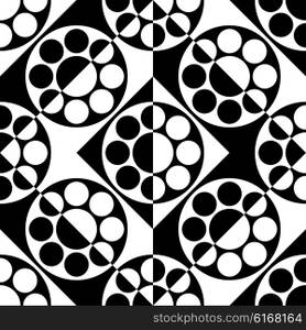 Seamless Circle Pattern. Vector Regular Texture. Seamless Circle Pattern