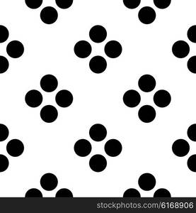 Seamless Circle Pattern. Vector Regular Texture. Seamless Circle Pattern