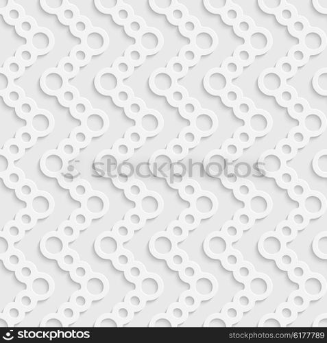 Seamless Circle Pattern. Vector Soft Background. Regular White Texture. Seamless Circle Pattern