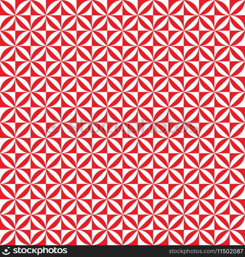 Seamless circle square intersect interlock pattern background