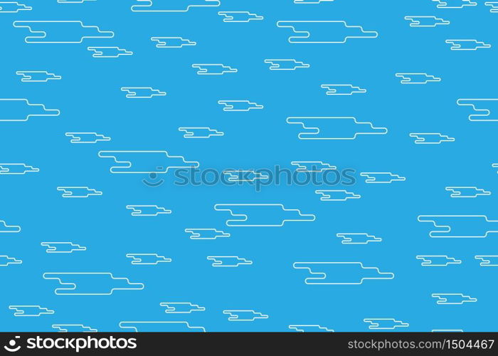 Seamless cloud pattern in an abstract style. Simple vector illustration for simple backgrounds, textures, textiles and packaging