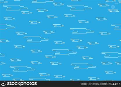 Seamless cloud pattern in an abstract style. Simple vector illustration for simple backgrounds, textures, textiles and packaging
