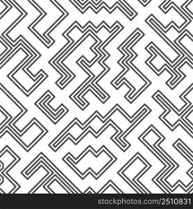 Seamless color pattern of lines creating abstract shapes of different sizes and shapes. Pattern for texture, textiles, banners and simple backgrounds