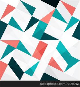 Seamless color triangles abstract background