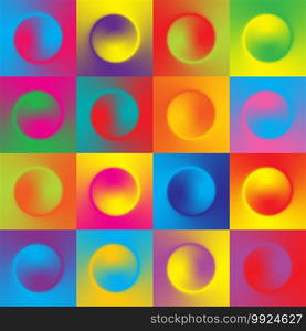 Seamless colorful background with multicolor gradient design circles. Vector illustration.. Seamless colorful background with multicolor gradient design circles. Vector illustration