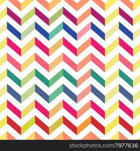 Seamless Colorful Chevron Pattern. Vector