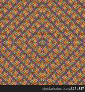Seamless colorful pattern, Geometric pattern in ethnic style. Vector illustration