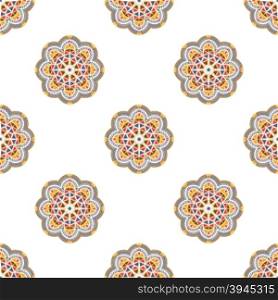 seamless colorful pattern. seamless pattern with elements of Mandala style