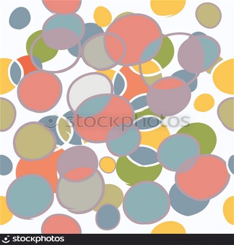 Seamless colorfull abstract hand-drawn pattern