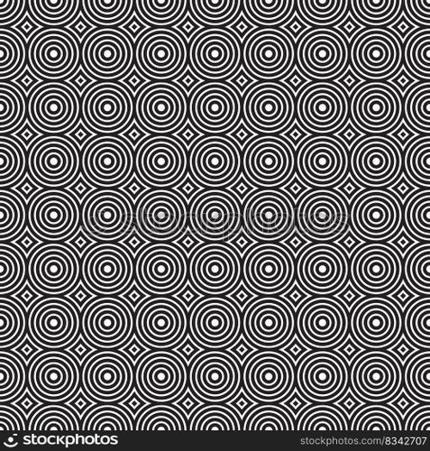 Seamless concentric circle pattern background