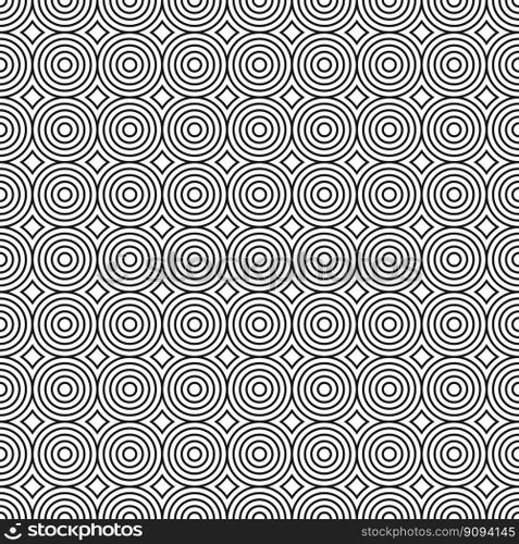 Seamless concentric circle pattern background