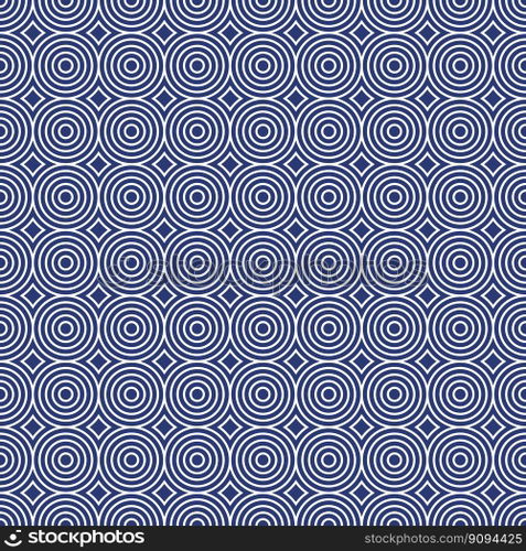 Seamless concentric circle pattern background