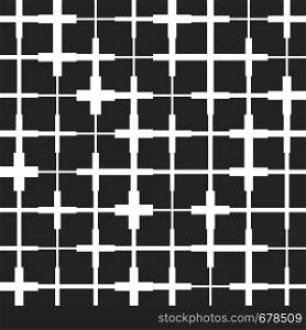 Seamless crosses pattern. Background with different pluses. Seamless crosses pattern