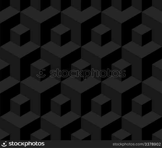 Seamless cubes background - vector pattern for continuous replicate. See more seamless backgrounds in my portfolio.