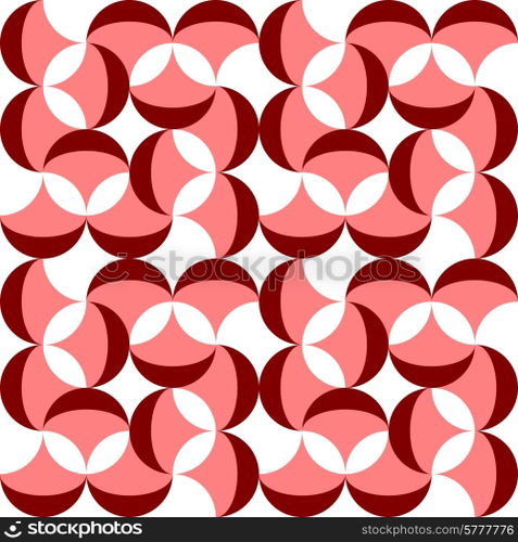 Seamless Curved Shape Pattern. Vector Regular Texture. Seamless Curved Shape Pattern