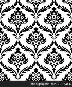 Seamless damask pattern for background or wallpaper design