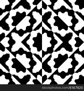 Seamless Damask Pattern. Vector Geometric Background. Regular Black and White Texture. Seamless Damask Pattern