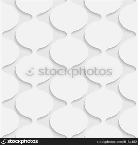 Seamless Damask Pattern. Vector Soft Background. Regular White Texture. Seamless Damask Pattern