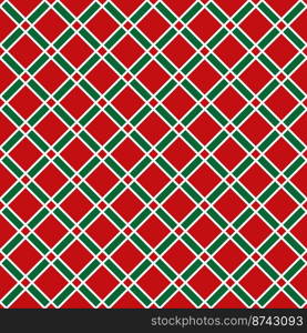 Seamless decorative geometric check pattern