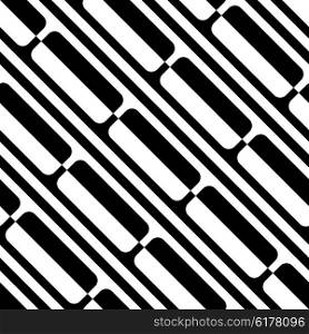 Seamless Diagonal Stripe Pattern. Vector Black and White Background. Seamless Diagonal Stripe Pattern