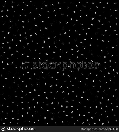 Seamless digit binary pattern hacker black hole. Seamless digit binary pattern hacker access black hole background - vector