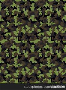 Seamless digital camouflage pattern