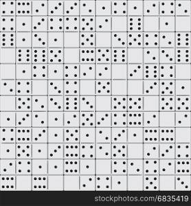 Seamless domino pieces pattern for design