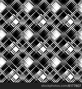 Seamless Dot Pattern. Abstract Black and White Background. Vector Regular Texture. Seamless Dot Pattern
