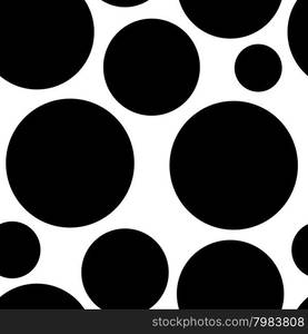 Seamless dot pattern. Black and white