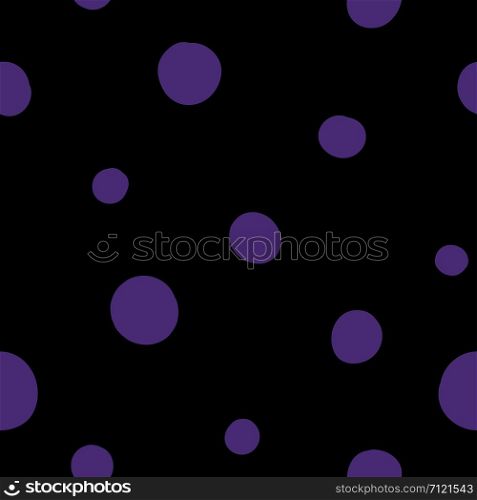 Seamless dots vector pattern. Suitable for textile, print, decoration, clothes. Halloween and autumn decor. Paper design style. Children and kids decor. Spooky wallpaper.