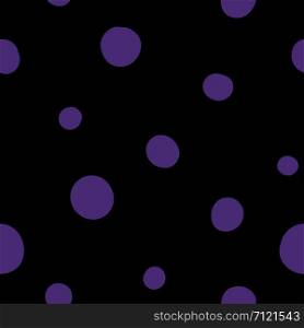 Seamless dots vector pattern. Suitable for textile, print, decoration, clothes. Halloween and autumn decor. Paper design style. Children and kids decor. Spooky wallpaper.