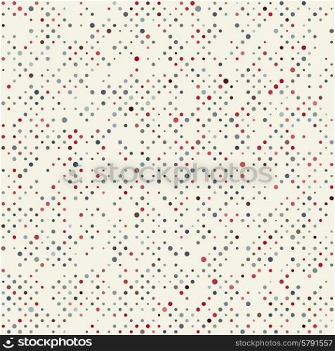 Seamless dotted pattern background. Seamless dotted pattern retro background. Vector illustration
