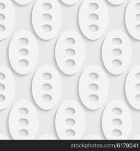 Seamless Ellipse Pattern. Vector Soft Background. Regular White Texture. Seamless Ellipse Pattern