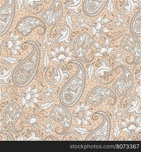 Seamless Ethnic Decorative Pattern. Best for Fabric, Textile, Wrapping Paper, Scrapbook