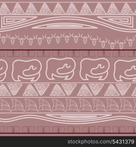 Seamless ethnic pattern in African style